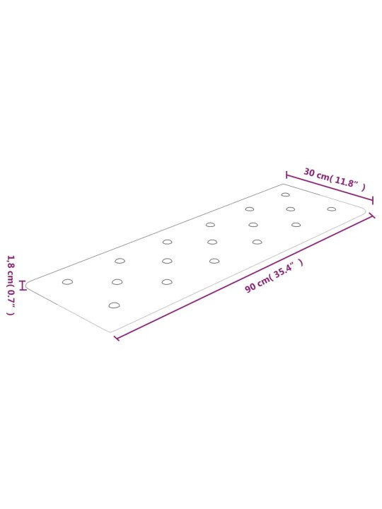 Nástěnné panely 12 ks hnědé 90 x 30 cm umělá kůže 3,24 m²