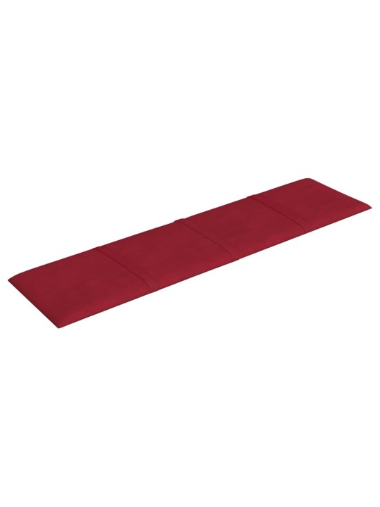 Nástěnné panely 12 ks vínové 60 x 15 cm samet 1,08 m²