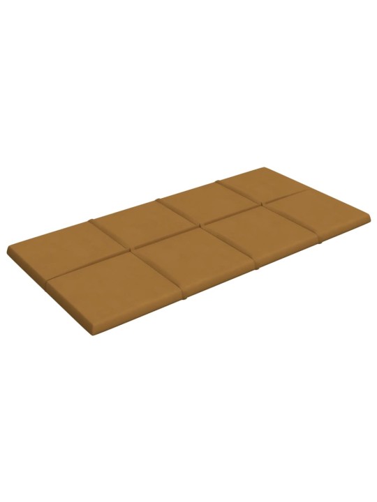 Nástěnné panely 12 ks hnědé 60 x 30 cm samet 2,16 m²