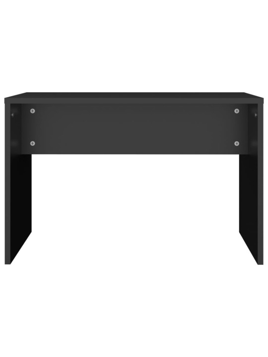 Stolička k toaletnímu stolku černá 70x35x45 cm kompozitní dřevo