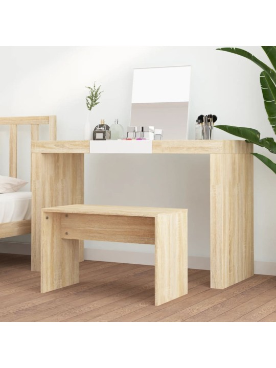 Stolička k toaletnímu stolku dub sonoma 70x35x45 cm kompozit