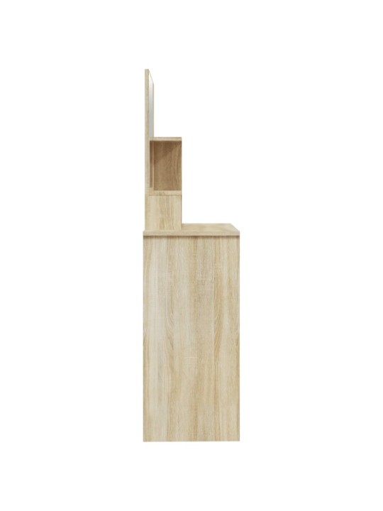 Toaletní stolek se zrcadlem dub sonoma 86,5 x 35 x 136 cm