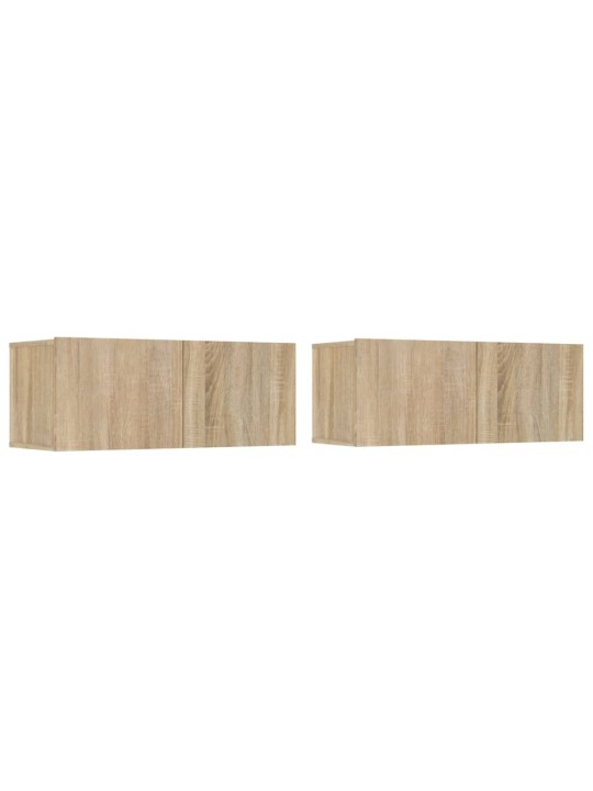 TV skříňky 2 ks dub sonoma 80x30x30 cm kompozitní dřevo