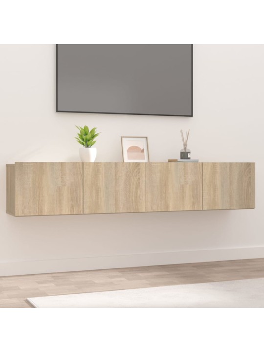 TV skříňky 2 ks dub sonoma 80x30x30 cm kompozitní dřevo