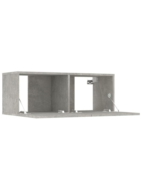 TV skříňky 2 ks betonově šedé 80x30x30 cm kompozitní dřevo