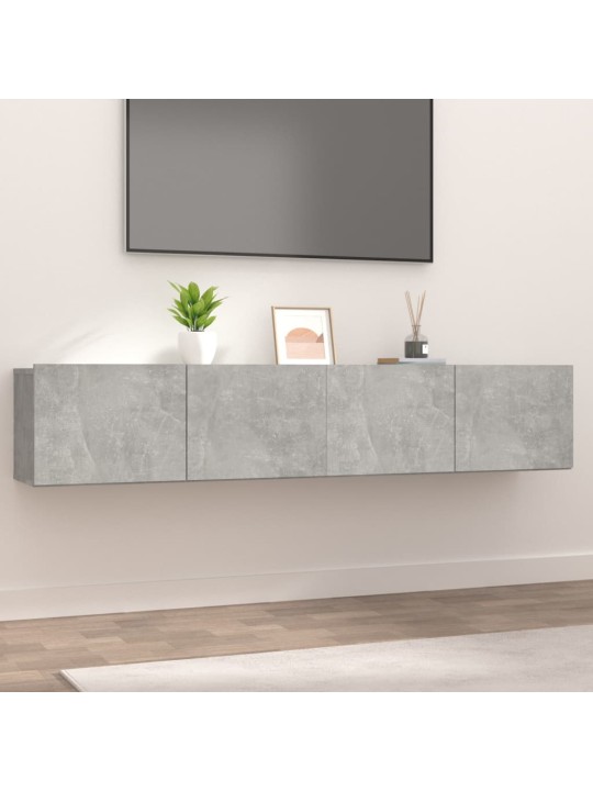 TV skříňky 2 ks betonově šedé 80x30x30 cm kompozitní dřevo