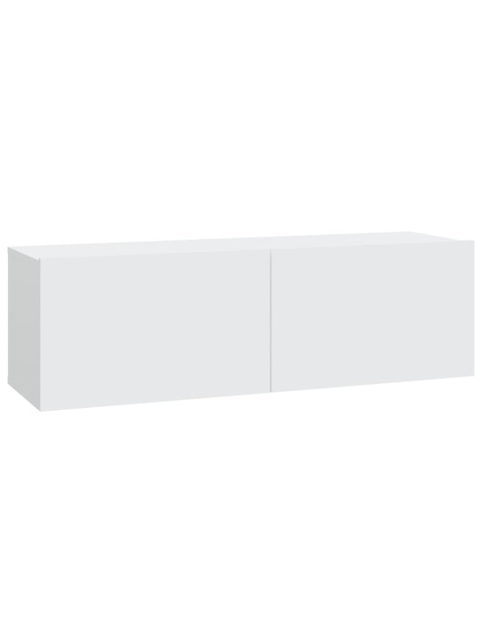 Nástěnné TV skříňky 2 ks bílé 100x30x30 cm kompozitní dřevo