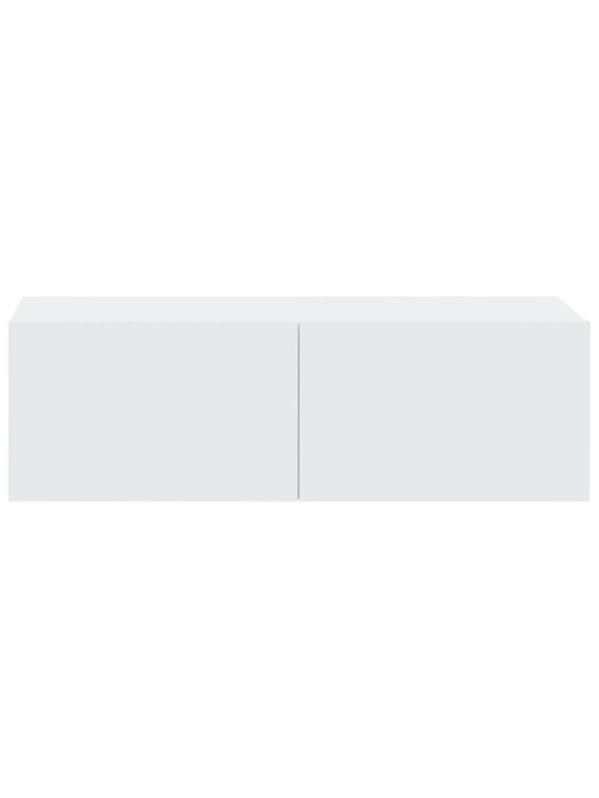 Nástěnné TV skříňky 2 ks bílé 100x30x30 cm kompozitní dřevo