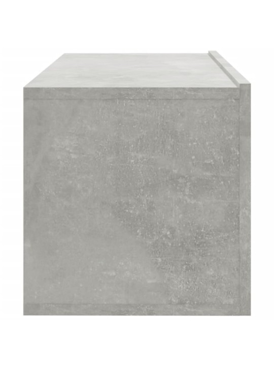 Nástěnné TV skříňky 2 ks betonově šedé 100x30x30 cm kompozit
