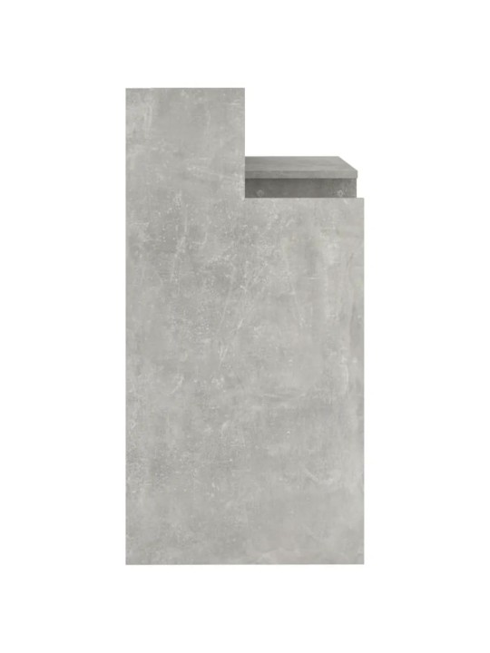 Psací stůl s LED betonově šedý 97 x 45 x 90 cm kompozitní dřevo