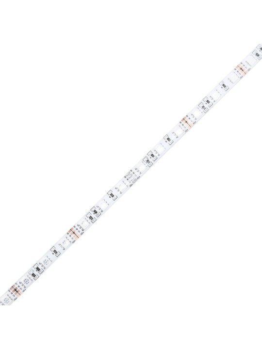 Psací stůl s LED lesklý bílý 97 x 45 x 90 cm kompozitní dřevo