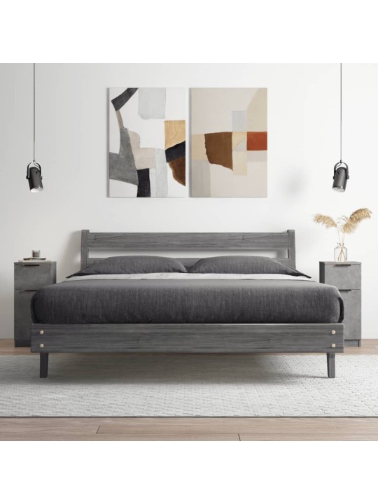 Příborníky 2 ks betonově šedé 30 x 30 x 70 cm kompozitní dřevo