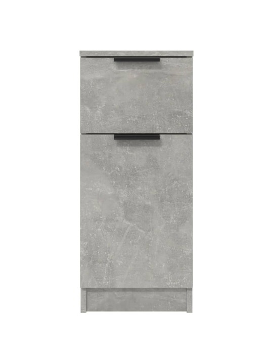 Příborníky 2 ks betonově šedé 30 x 30 x 70 cm kompozitní dřevo