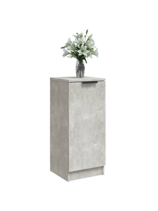 Příborníky 2 ks betonově šedé 30 x 30 x 70 cm kompozitní dřevo