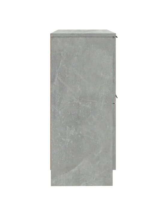 Příborníky 2 ks betonově šedé 30 x 30 x 70 cm kompozitní dřevo
