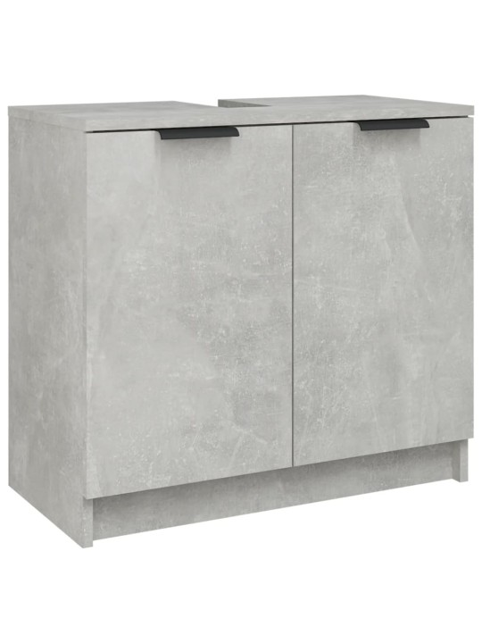 Koupelnová skříňka betonově šedá 64,5 x 33,5 x 59 cm kompozit