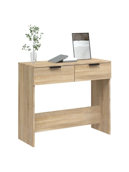 Konzolový stolek dub sonoma 90 x 36 x 75 cm kompozitní dřevo