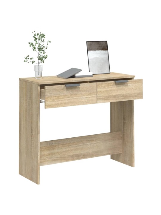 Konzolový stolek dub sonoma 90 x 36 x 75 cm kompozitní dřevo