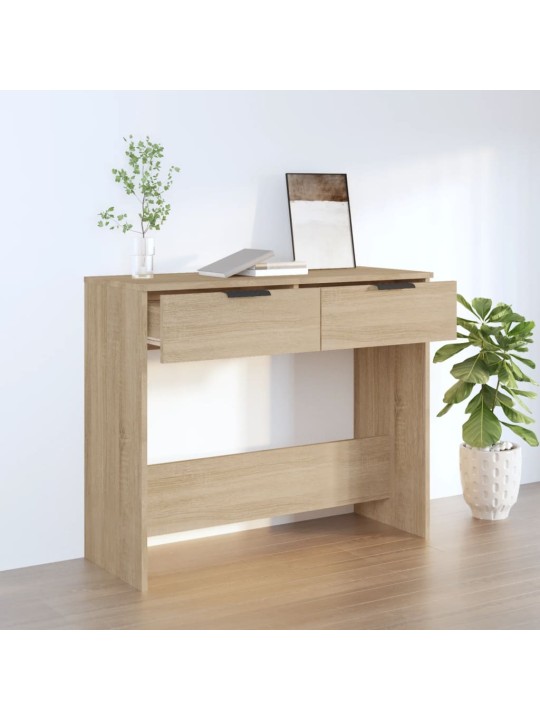 Konzolový stolek dub sonoma 90 x 36 x 75 cm kompozitní dřevo
