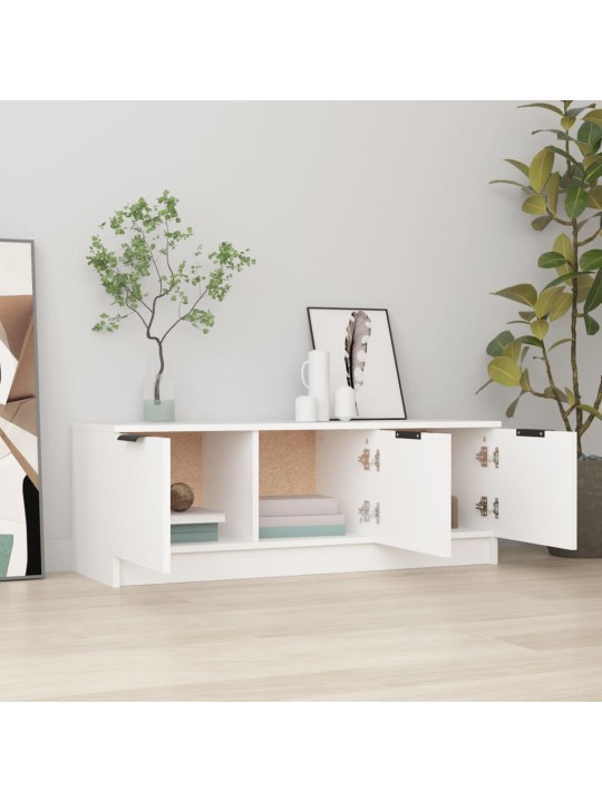 TV skříňka bílá 102 x 35 x 36,5 cm kompozitní dřevo