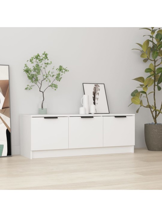 TV skříňka bílá 102 x 35 x 36,5 cm kompozitní dřevo