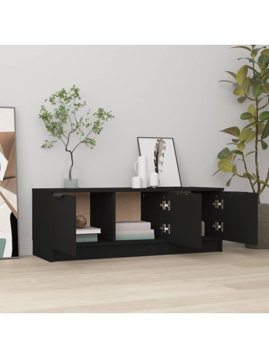 TV skříňka černá 102 x 35 x 36,5 cm kompozitní dřevo