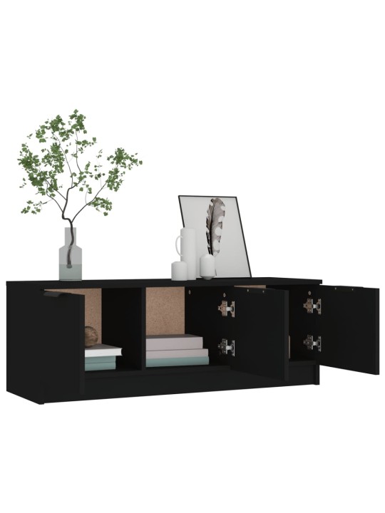 TV skříňka černá 102 x 35 x 36,5 cm kompozitní dřevo