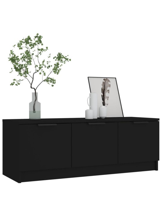 TV skříňka černá 102 x 35 x 36,5 cm kompozitní dřevo