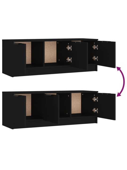 TV skříňka černá 102 x 35 x 36,5 cm kompozitní dřevo