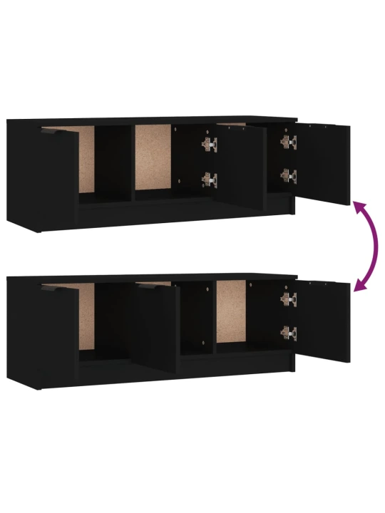 TV skříňka černá 102 x 35 x 36,5 cm kompozitní dřevo