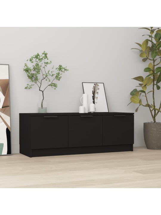 TV skříňka černá 102 x 35 x 36,5 cm kompozitní dřevo