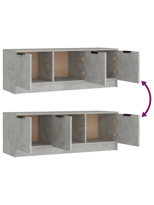 TV skříňka betonově šedá 102 x 35 x 36,5 cm kompozitní dřevo