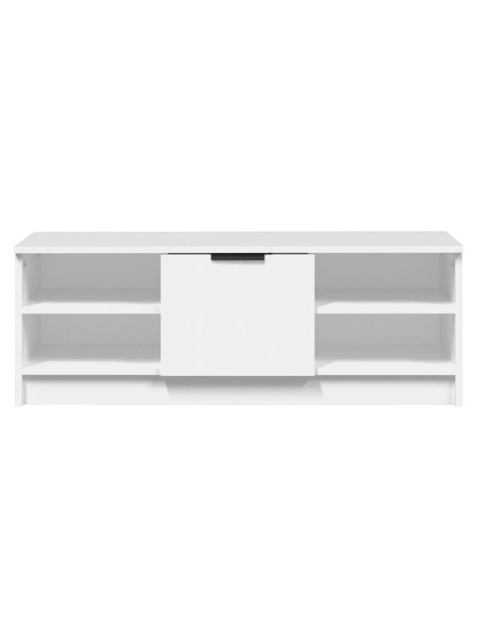 TV skříňka bílá 102 x 35,5 x 36,5 cm kompozitní dřevo