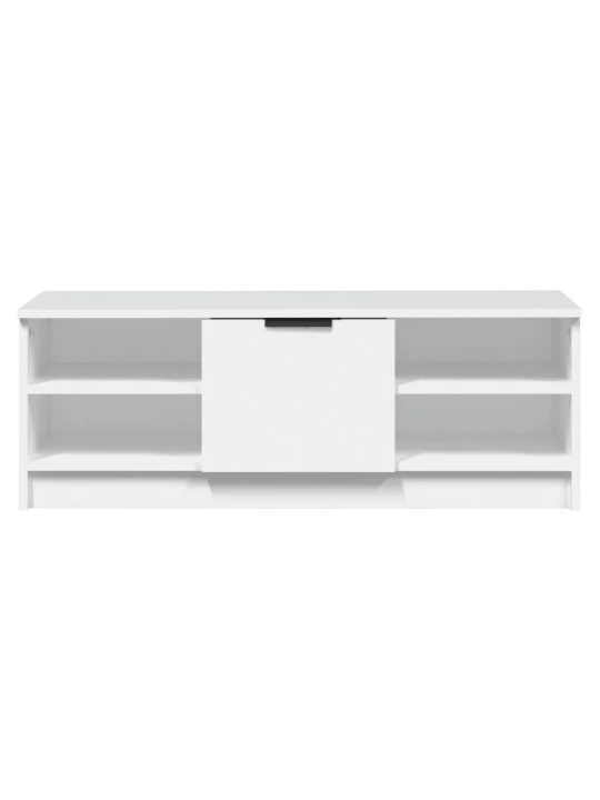 TV skříňka bílá 102 x 35,5 x 36,5 cm kompozitní dřevo