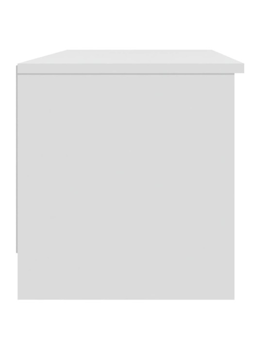 TV skříňka bílá 102 x 35,5 x 36,5 cm kompozitní dřevo