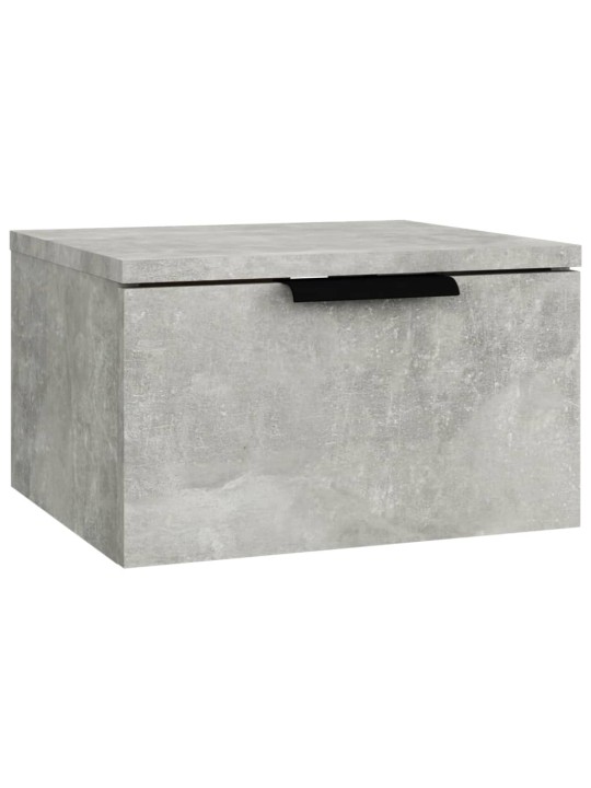 Nástěnné noční stolky 2 ks betonově šedé 34 x 30 x 20 cm