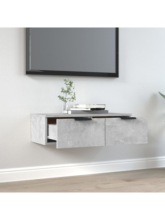 Nástěnná skříňka betonově šedá 68 x 30 x 20 cm kompozitní dřevo
