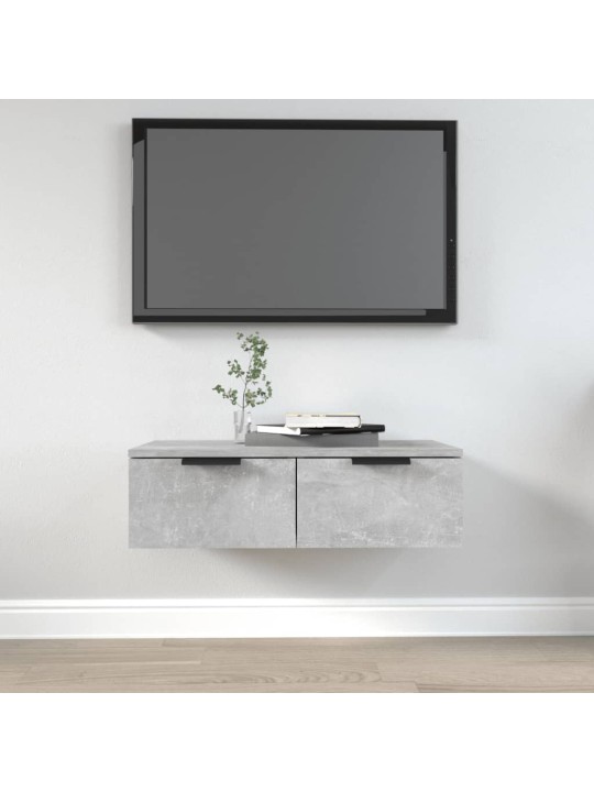 Nástěnná skříňka betonově šedá 68 x 30 x 20 cm kompozitní dřevo
