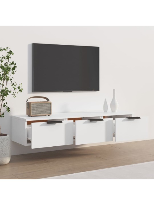 Nástěnná skříňka bílá 102 x 30 x 20 cm kompozitní dřevo