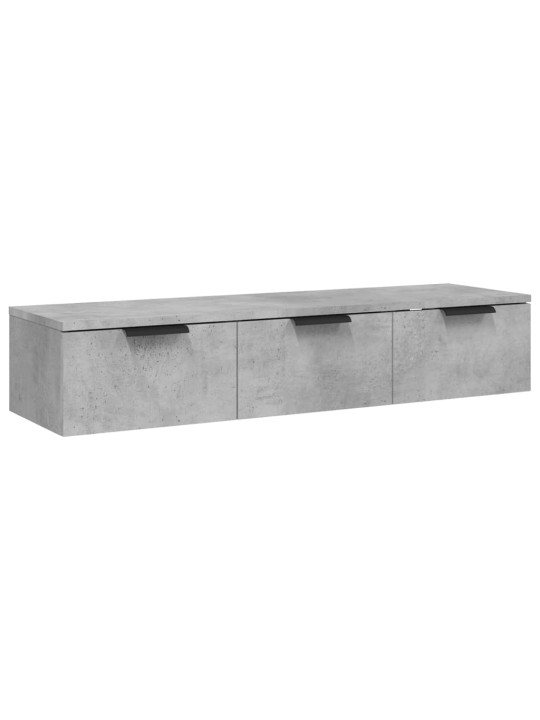 Nástěnná skříňka betonově šedá 102x30x20 cm kompozitní dřevo