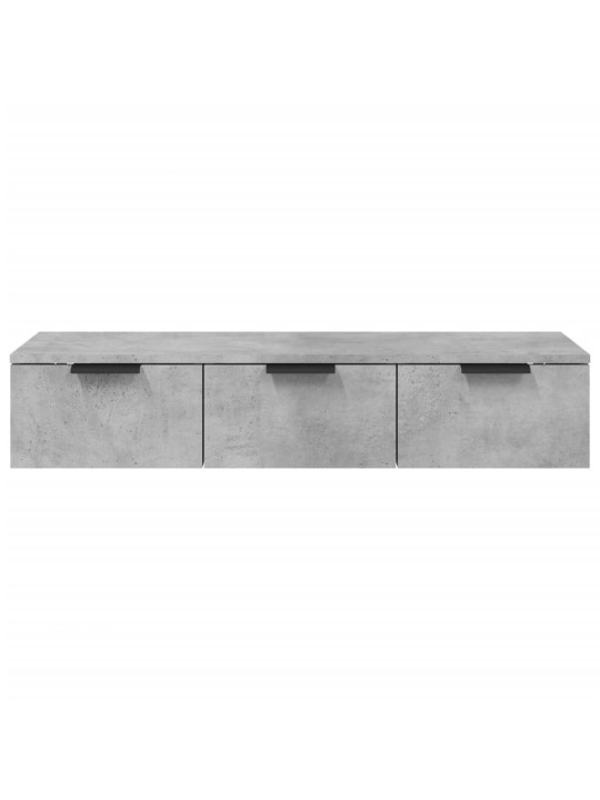 Nástěnná skříňka betonově šedá 102x30x20 cm kompozitní dřevo