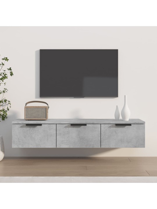 Nástěnná skříňka betonově šedá 102x30x20 cm kompozitní dřevo