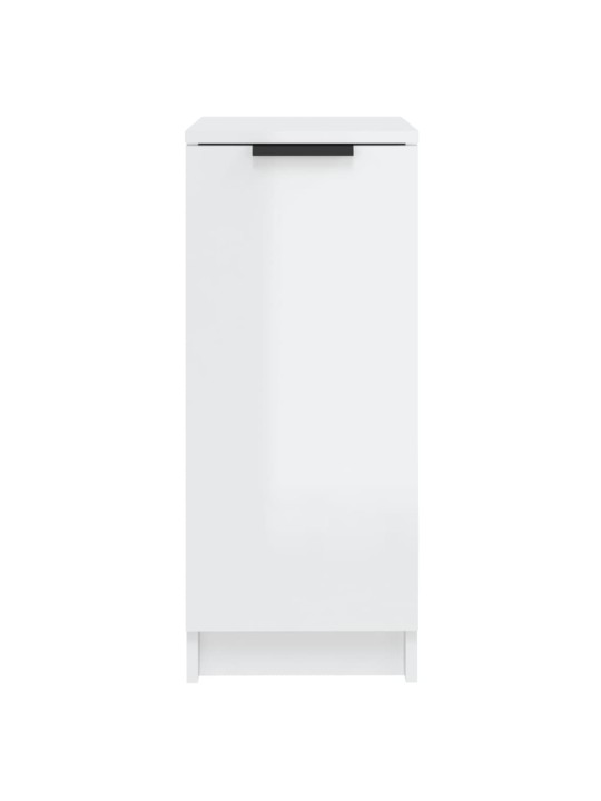 Botník bílý s vysokým leskem 30 x 35 x 70 cm kompozitní dřevo