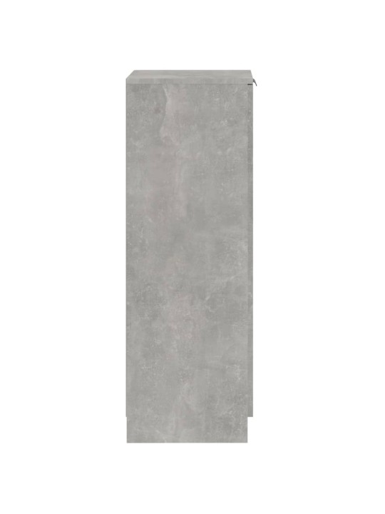 Botník betonově šedý 30 x 35 x 100 cm kompozitní dřevo