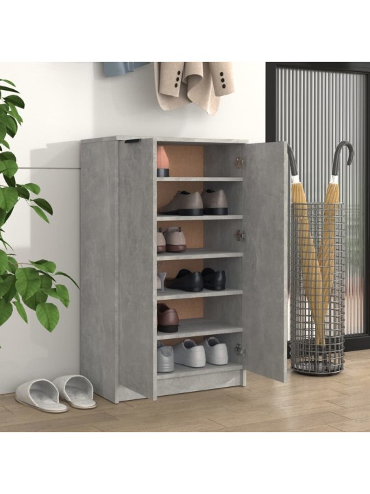 Botník betonově šedý 59 x 35 x 100 cm kompozitní dřevo
