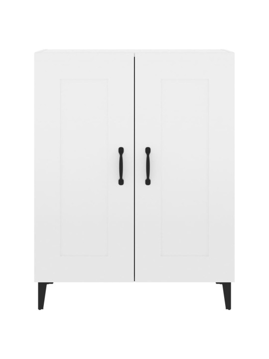 Příborník bílý s vysokým leskem 69,5x34x90 cm kompozitní dřevo