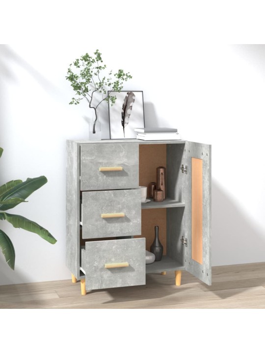 Příborník betonově šedý 69,5 x 34 x 90 cm kompozitní dřevo