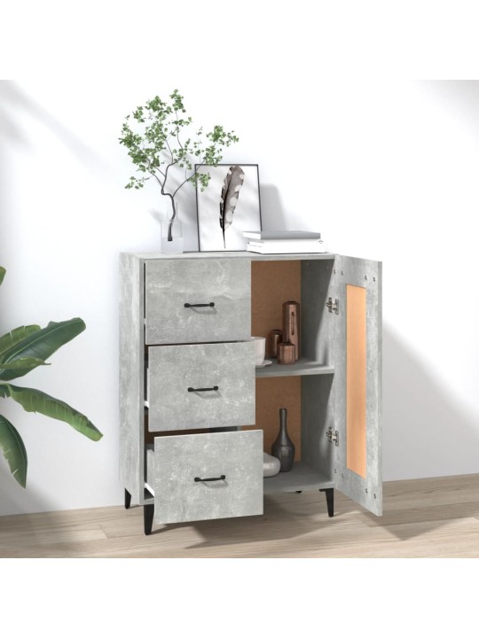 Příborník betonově šedý 69,5 x 34 x 90 cm kompozitní dřevo