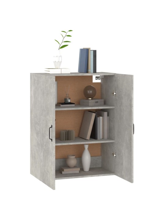 Závěsná skříňka betonově šedá 69,5x34x90 cm kompozitní dřevo