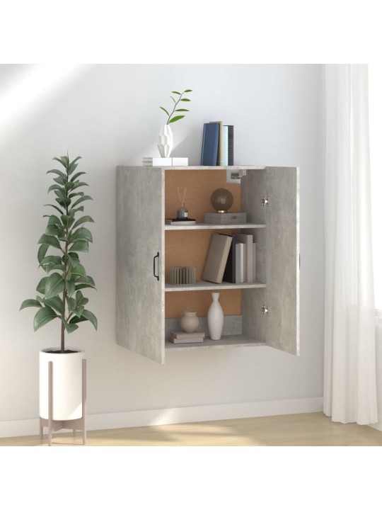 Závěsná skříňka betonově šedá 69,5x34x90 cm kompozitní dřevo
